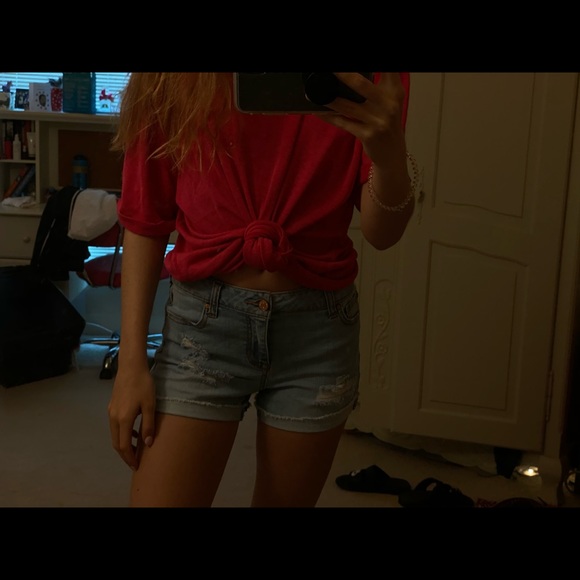 Distressed jean shorts - Picture 7 of 7